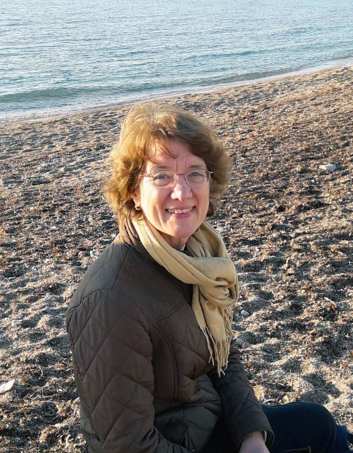 Karen on beach in Marseille